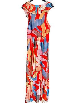 Oliphant Ruffle V-Neck Tiered Maxi Dress Casual Dress (view 2)