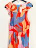 Oliphant Print Red Casual Dress Size M - photo 6