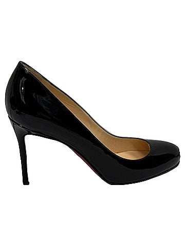 Christian Louboutin Christian Louboutin Fifi Pumps in Black Patent Leather (view 1)