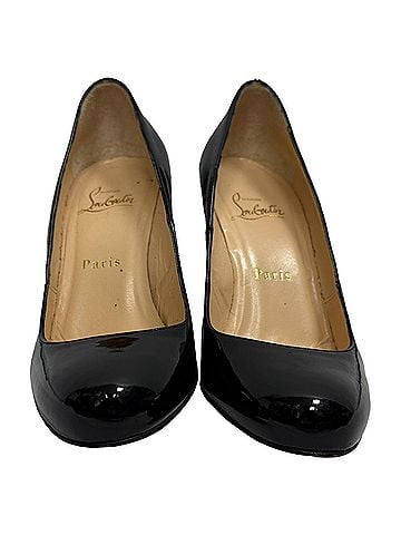 Christian Louboutin Christian Louboutin Fifi Pumps in Black Patent Leather (view 2)