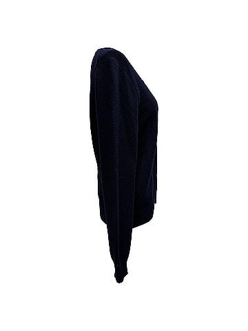 Comme des Garçons Comme Des Garçons Play Heart Logo-Patch Cardigan in Navy Blue Wool (view 2)