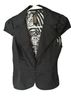 Grass Collection 65% Cotton 32% Polyester 3% Spandex 100% Polyester Black Blazer Size S - photo 1