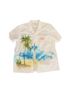 Levi's 100% Cotton Floral White Short Sleeve Button-Down Shirt Size L - photo 1
