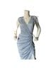Veronica Beard Floral Blue White Cocktail Dress Size 4 - photo 7