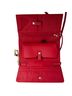 Title Unknown 100% Leatherette Solid Red Leather Clutch One size - photo 2