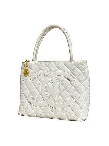 Chanel Chanel Tote Bag, Reissue Tote, Caviar Leather, White, Women's (view 1)
