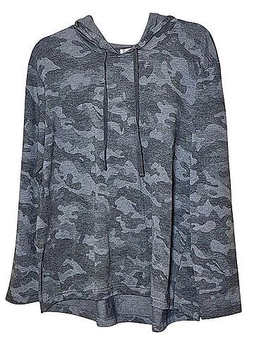 Jane and Delancey Lightweight Luxe Pullover Hoodie Long Sleeve T-Shirt (view 1)