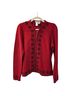 Coldwater Creek 100% Wool Print Red Black Wool Sweater Size M - photo 1