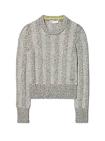 Tory Burch Crewneck Crop Sweater Casual Sweaters (view 1)