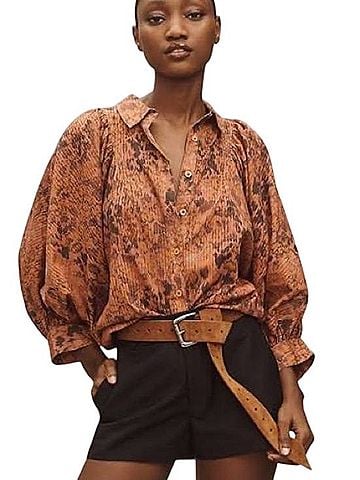 Maeve Easy Voluminous Long Sleeve T-Shirt (view 1)