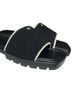 Coach Solid Black White Sandals Size 7 - photo 3
