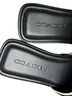 Coach Solid Black White Sandals Size 7 - photo 7