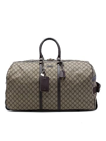 Gucci Large GG Supreme Trolley Travel Bag (view 1)