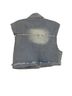 Pol 100% Cotton Solid Blue Denim Vest Size M - photo 2
