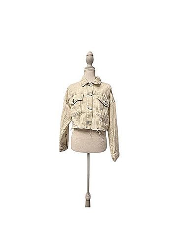 Missguided Denim Contrast Stitch Co-Ord Jacket Jacket (view 1)