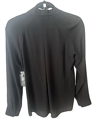 Trouve Black Cross Over Blouse Blouse (view 2)