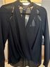 Trouve 100% Polyester Solid Black Blouse Size XS - photo 6