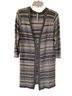 NY Collection Stripes Blue Gray Tan Cardigan Size XL - photo 1