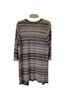 NY Collection Stripes Blue Gray Tan Cardigan Size XL - photo 2