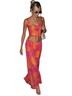 Cache Floral Orange Pink Casual Skirt Size 6 - photo 4