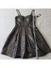 Guess Graphic Silver Cocktail Dress Size 6 - photo 3