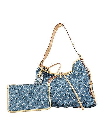 Louis Vuitton Louis Vuitton Monogram Denim Carryall NM MM Shoulder Bag M46855 Blue Women's P3437896 (view 1)