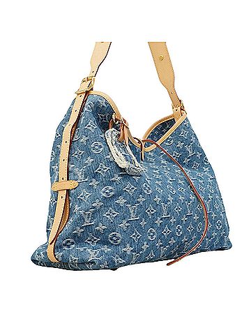 Louis Vuitton Louis Vuitton Monogram Denim Carryall NM MM Shoulder Bag M46855 Blue Women's P3437896 (view 2)