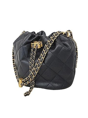 Chanel Chanel Matelassé Chain Shoulder Bag, Caviar Leather, Navy, 2-way Bag for Women, OP015185 (view 1)