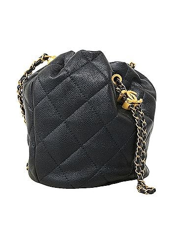 Chanel Chanel Matelassé Chain Shoulder Bag, Caviar Leather, Navy, 2-way Bag for Women, OP015185 (view 2)