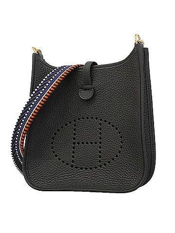 Hermès Hermes Evelyne TPM Shoulder Bag, Taurillon Clemence Leather, Blue Nuit, K Stamp, Women's (view 1)