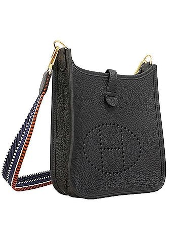 Hermès Hermes Evelyne TPM Shoulder Bag, Taurillon Clemence Leather, Blue Nuit, K Stamp, Women's (view 2)