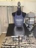 Express 100% Polyester 4% Spandex Black Blue Sleeveless Top Size S - photo 5