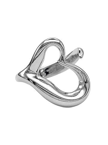 Tiffany & Co. TIFFANY&amp;Co. Open Heart Ring - Elsa Peretti Design SV925 7823 Silver Women's (view 1)