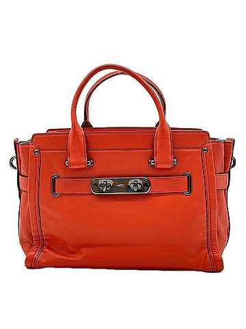 Coach COACH Leather Swagger 27 Carryall 37732 Handbag Orange Women's (view 1)