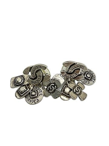Chanel CHANEL Coco Mark Charm Earrings 99A Silver SP Women's (view 1)