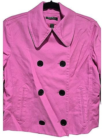 Lauren by Ralph Lauren Pink Double-Breasted Cropped Coat (view 2)