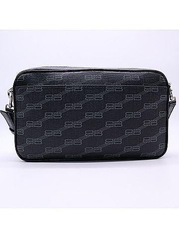 Balenciaga BALENCIAGA BB Monogram Shoulder Bag 702723 Black Gray Men's (view 2)