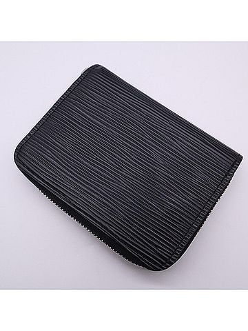 Louis Vuitton LOUIS VUITTON Epi Zippy Coin Purse Noir M60152 Wallet/Coin Case Black Calf Leather Women's (view 2)