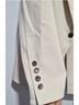 Veronica Beard 63% Polyester 27% Viscose 7% Cotton 3% Elastane 100% Polyester Solid White Blazer Size 10 - photo 4