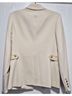 Veronica Beard 63% Polyester 27% Viscose 7% Cotton 3% Elastane 100% Polyester Solid White Blazer Size 10 - photo 6
