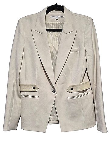 Veronica Beard Cream Color With Silver Hardware Blazer (view 2)