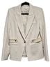 Veronica Beard 63% Polyester 27% Viscose 7% Cotton 3% Elastane 100% Polyester Solid White Blazer Size 10 - photo 2