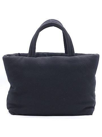 Yves Saint Laurent YVES SAINT LAURENT Cotton Wide Puffer Tote Bag 756269 Handbag Black Women's (view 2)