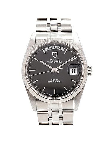 Tudor Tudor Prince Date-Day WG Bezel 76214 Black Dial Men's Watch (view 1)