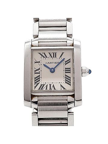 Cartier Cartier Tank Française SM W51008Q3 Ivory Dial Women's Watch (view 1)