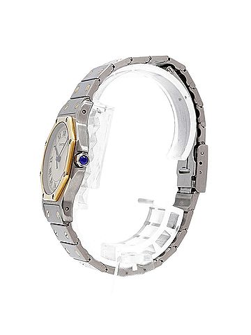 Cartier Cartier Santos Octagon LM W2001583 Beige Dial Watch (Men's &amp; Women's) (view 2)