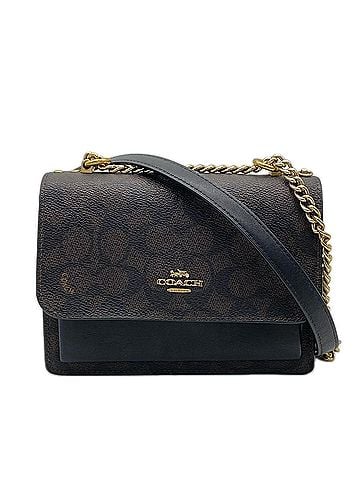 Coach COACH Mini Claire Crossbody Bag, Signature Canvas, IMXAQ CW206, Shoulder Brown Leather, Women's (view 1)