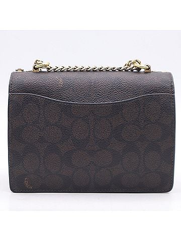 Coach COACH Mini Claire Crossbody Bag, Signature Canvas, IMXAQ CW206, Shoulder Brown Leather, Women's (view 2)