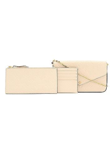 Louis Vuitton LOUIS VUITTON Louis Vuitton Monogram Empreinte Pochette Felicie Felice Shoulder Clutch Cream Beige M82363 (view 1)