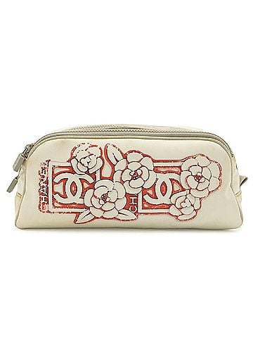 Chanel CHANEL Sport Line Camellia Handbag Pouch Multi-Pouch Rose Nylon White Black Red (view 1)